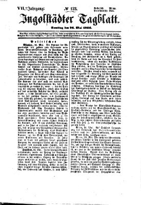 Ingolstädter Tagblatt Samstag 26. Mai 1866