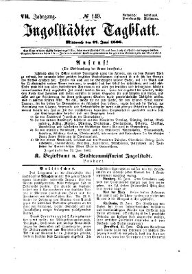 Ingolstädter Tagblatt Mittwoch 27. Juni 1866