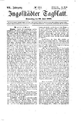 Ingolstädter Tagblatt Donnerstag 28. Juni 1866