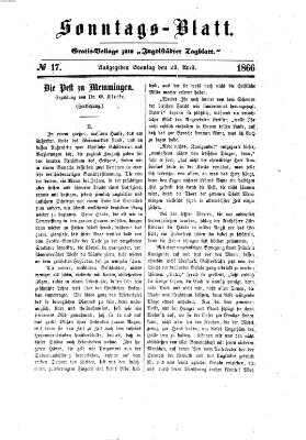 Ingolstädter Tagblatt Sonntag 29. April 1866