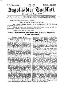 Ingolstädter Tagblatt Mittwoch 1. August 1866