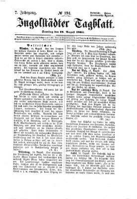 Ingolstädter Tagblatt Samstag 18. August 1866