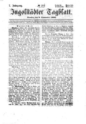 Ingolstädter Tagblatt Samstag 8. September 1866