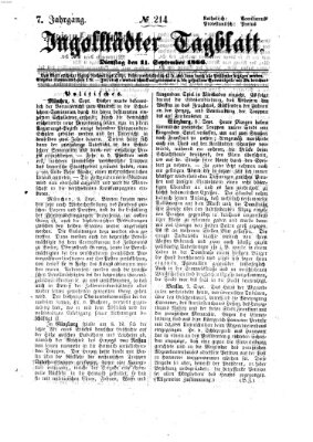 Ingolstädter Tagblatt Dienstag 11. September 1866