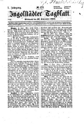 Ingolstädter Tagblatt Mittwoch 19. September 1866