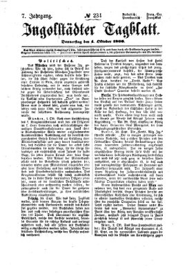 Ingolstädter Tagblatt Donnerstag 4. Oktober 1866