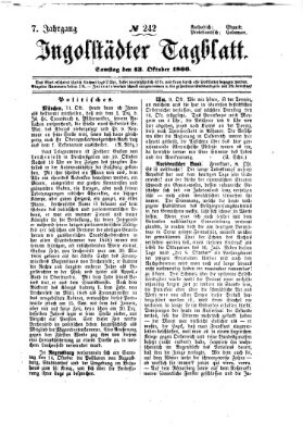 Ingolstädter Tagblatt Samstag 13. Oktober 1866