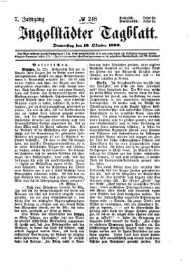 Ingolstädter Tagblatt Donnerstag 18. Oktober 1866