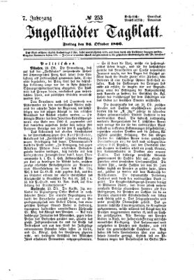 Ingolstädter Tagblatt Freitag 26. Oktober 1866