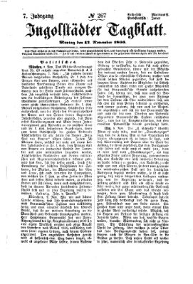 Ingolstädter Tagblatt Montag 12. November 1866