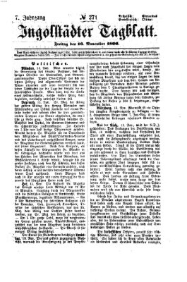 Ingolstädter Tagblatt Freitag 16. November 1866