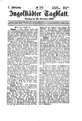 Ingolstädter Tagblatt Dienstag 20. November 1866