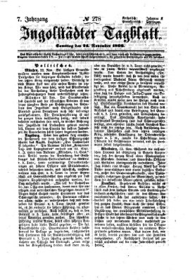 Ingolstädter Tagblatt Samstag 24. November 1866