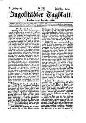 Ingolstädter Tagblatt Dienstag 4. Dezember 1866