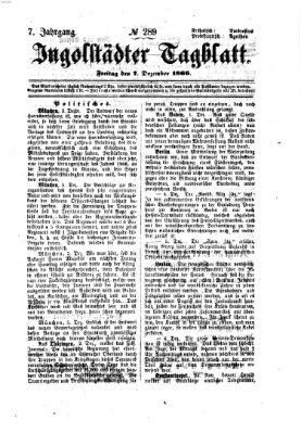 Ingolstädter Tagblatt Freitag 7. Dezember 1866