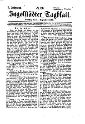 Ingolstädter Tagblatt Dienstag 11. Dezember 1866