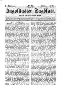 Ingolstädter Tagblatt Freitag 14. Dezember 1866