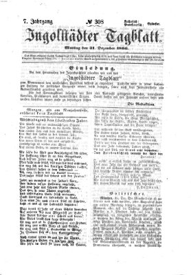 Ingolstädter Tagblatt Montag 31. Dezember 1866