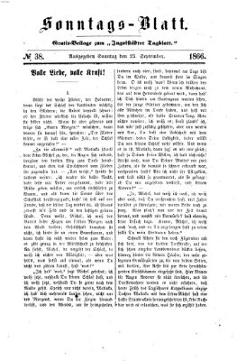 Ingolstädter Tagblatt Sonntag 23. September 1866