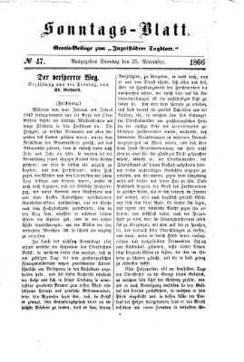 Ingolstädter Tagblatt Sonntag 25. November 1866