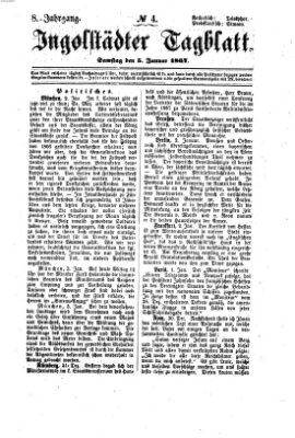 Ingolstädter Tagblatt Samstag 5. Januar 1867