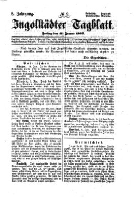 Ingolstädter Tagblatt Freitag 11. Januar 1867