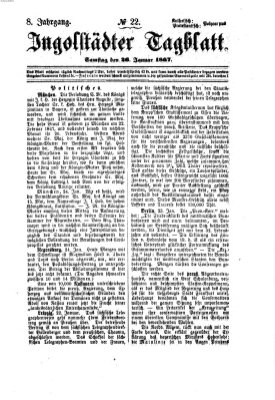 Ingolstädter Tagblatt Samstag 26. Januar 1867