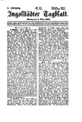 Ingolstädter Tagblatt Montag 4. März 1867