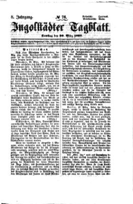 Ingolstädter Tagblatt Samstag 30. März 1867