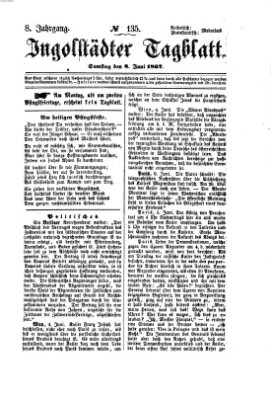 Ingolstädter Tagblatt Samstag 8. Juni 1867