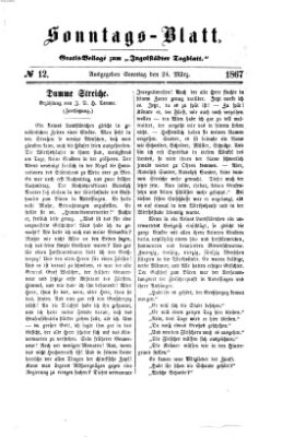 Ingolstädter Tagblatt Sonntag 24. März 1867