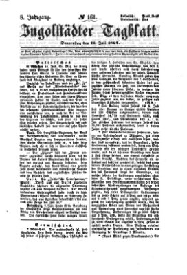 Ingolstädter Tagblatt Donnerstag 11. Juli 1867