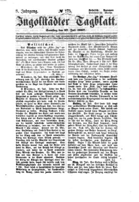 Ingolstädter Tagblatt Samstag 27. Juli 1867