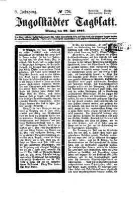 Ingolstädter Tagblatt Montag 29. Juli 1867