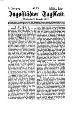 Ingolstädter Tagblatt Montag 2. September 1867