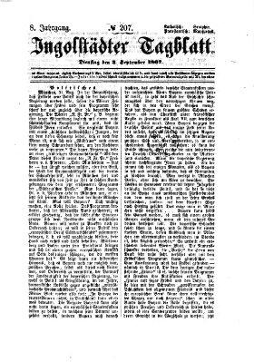 Ingolstädter Tagblatt Dienstag 3. September 1867