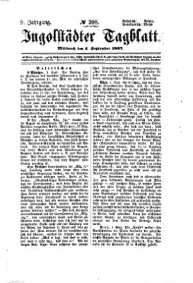 Ingolstädter Tagblatt Mittwoch 4. September 1867