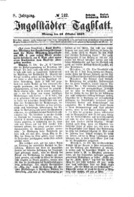 Ingolstädter Tagblatt Montag 14. Oktober 1867