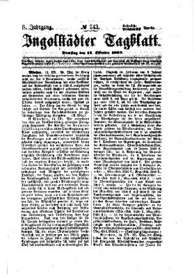 Ingolstädter Tagblatt Dienstag 15. Oktober 1867