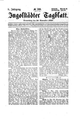 Ingolstädter Tagblatt Donnerstag 14. November 1867