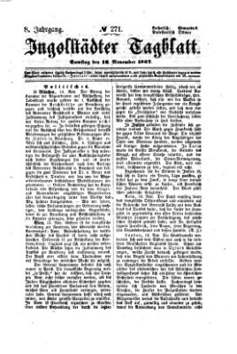 Ingolstädter Tagblatt Samstag 16. November 1867