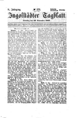 Ingolstädter Tagblatt Dienstag 19. November 1867