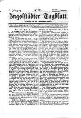 Ingolstädter Tagblatt Montag 25. November 1867