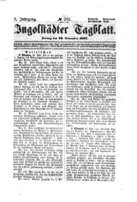 Ingolstädter Tagblatt Freitag 29. November 1867