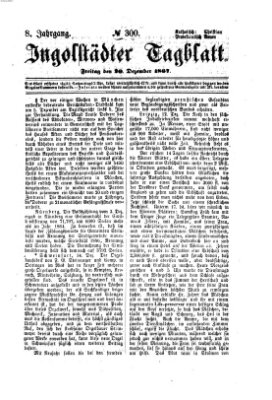 Ingolstädter Tagblatt Freitag 20. Dezember 1867