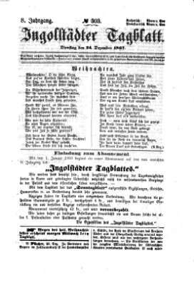 Ingolstädter Tagblatt Dienstag 24. Dezember 1867