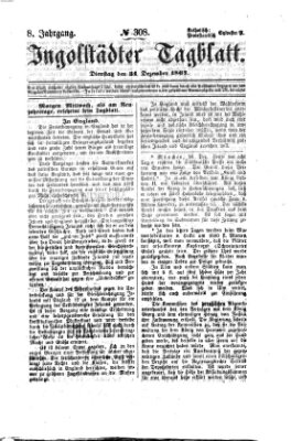 Ingolstädter Tagblatt Dienstag 31. Dezember 1867