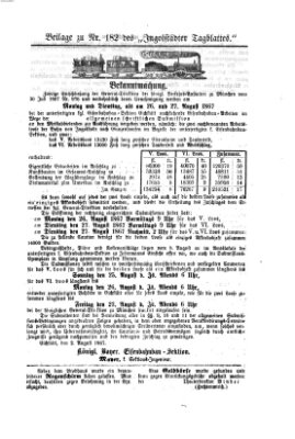 Ingolstädter Tagblatt Montag 5. August 1867