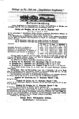 Ingolstädter Tagblatt Mittwoch 4. September 1867