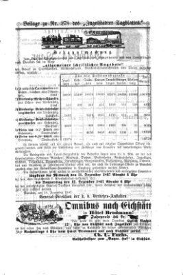 Ingolstädter Tagblatt Montag 25. November 1867